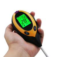Kit de test de sol 4 en 1, humidimètre numérique pour plantes avec PH/température/lumière, PH pour le jardinage intérieur extérieur
