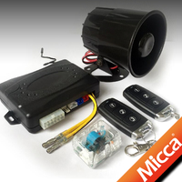 Système d'alarme de voiture OW380 MICCA KEELOQ+ à code hoppant avec relais de coupure moteur intégré, Alarma Para Auto Bloqueo De Encendido Incorporado
