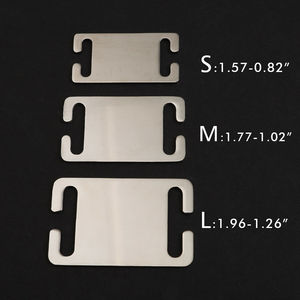 Tùy chỉnh màu đen thép không gỉ Pet nhận dạng <span class=keywords><strong>tag</strong></span> trượt uốn cong thẻ Laser đánh dấu biểu tượng thư hình Đánh Bóng động vật Pet ID <span class=keywords><strong>tag</strong></span> - Product Image 4