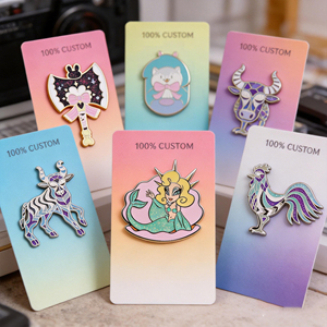 Pin de Solapa de Lujo con Baño de Oro de Alta Calidad para Aniversario, Divertido, Personalizado, con Esmalte Brillante y Colorido, del Fabricante Good Omens - Product Image 2