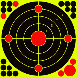 Dericsson Yellow Shooting Target Paper Target 12x12 Splatter para todo el entrenamiento de tiro - Product Image 2