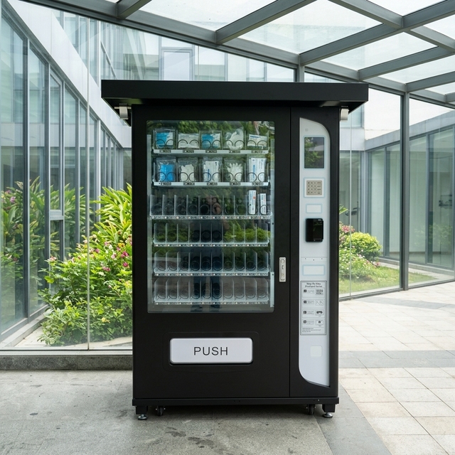 Snack and Drink Vending Machine with Coin Payment