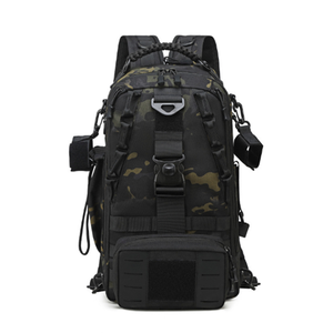 Sac à dos de pêche tactique 2025, sac d'assaut MOLLE pour la randonnée, sac à dos de trekking imperméable avec porte-canne à pêche - Product Image 1
