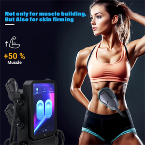 شاشة كبيرة EM 4 مقابض محفز عضلات إلكتروني Ems آلة نحت تسلا مع أرضية الحوض اختياري - Product Image 5