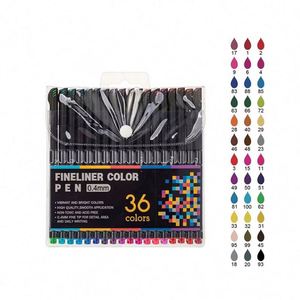 12/24/36/48/60/100 Colors Water-Based Ink Fineliner <b>Marker</b> <b>Pen</b> Set 0.4mm Fine Tip Sketching Custom Signing <b>Pen</b> Drawing Plastic - Product Image 4