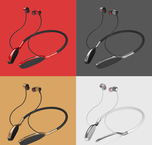 หูฟังไร้สายแบบคล้องคอ Long Time Music <span class=keywords><strong>18</strong></span> <span class=keywords><strong>H</strong></span> สำหรับกีฬา พร้อมไมโครโฟน รองรับบลูทูธแบบแฮนด์ฟรี - Product Image 6
