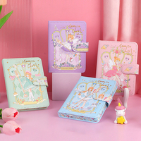 Carnet de notes magnétique de dessin animé, Journal intime, école, bureau, papeterie, carnet à couverture rigide pour fille