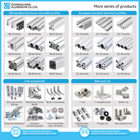 Profilé en aluminium à fente en T série 3060, 30x60, système de charpente en aluminium extrudé industriel pour châssis de machine d'automatisation