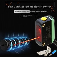 Capteur photoélectrique à réflexion diffuse laser infrarouge BOJKE Boyi Jingke Small Spot BGX-35N pour usage industriel 24V