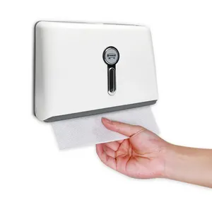 ABS Plastic Wall Mounted Hand Tissue Z Fold Paper Towel Dispenser Manual Paper Towel Dispenser