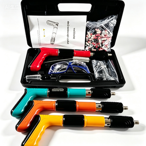 <span class=keywords><strong>Pistolet</strong></span> <span class=keywords><strong>à</strong></span> clous de construction <span class=keywords><strong>à</strong></span> faible bruit et amortisseur de chocs avec accessoires de clous de fixation assortis - Product Image 1