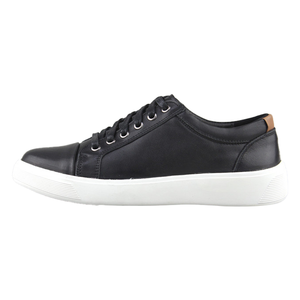 Chaussures en cuir noir pour hommes de haute qualité, décontractées, respirantes, légères, baskets pour hommes d'extérieur - Product Image 1