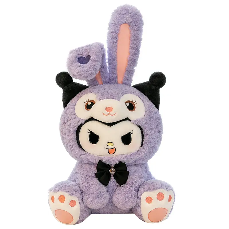 35CM yaratıcı süper yumuşak büyük bebek çocuk hediyeleri kütüphane bebek Betty Big mi peluş hayvan Sanrio için büyük kulaklı tavşan çocuk oyuncak