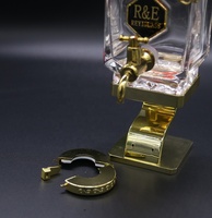 Nouveaux flacons de parfum de 450 ml, présentoir en verre fantaisie avec robinet