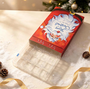 <span class=keywords><strong>Calendrier</strong></span> de l'Avent de Noël 24 Jours en Argent – Boîtes Cadeaux Écologiques en Papier avec Lamination Mate et Logo Gaufré – Idéal pour les Fêtes et Cadeaux d'Entreprise - Product Image 3