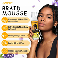 Mousse en Gros pour Perruques : Coiffure et Brillance, Hydrate et Scelle les Locs, Vanilles, Tresses Couchées et Tresses au Crochet, Mousse Anti-Frizz pour Cheveux