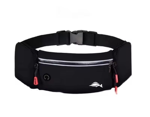 Cinturón de cintura de nailon impermeable multifuncional, bolso de teléfono, correa de hombro deportiva, cierre de cremallera para viajes al aire libre, patrón de logotipo para correr - Product Image 1