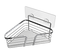 Ensembles de salle de bain très demandés : Étagère d'angle, porte-savon, porte-mouchoirs et panier de rangement organisateur