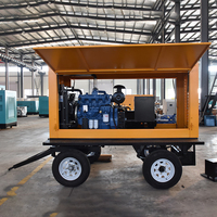 Générateur diesel silencieux 25 kW 30 kW 40 kVA 45 kVA sur remorque, ATS, démarrage automatique, télécommande, AVR, triphasé, pour alimentation de secours et travaux sur site