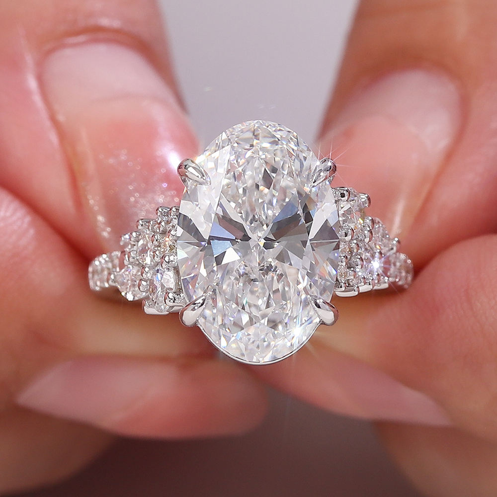 แหวนเพชรแล็บทองคำแท้ 18K