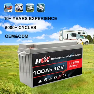 快速交付12v 24v 100Ah 200Ah 300ah 500ah可充电锂离子Lifepo供应商高尔夫球车RV Lifepo4锂电池