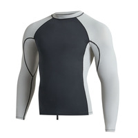 Dernière collection de rashguards légers pour hommes à prix abordable, fabricant OEM, rashguards pour hommes en spandex et polyester à vendre