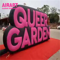 Panneau publicitaire gonflable 3D personnalisé en forme de lettre, imperméable pour extérieur, Mur de fond gonflable personnalisé avec logo