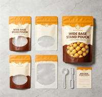 Sachet Doypack imprimé pour aliments, emballage plastique refermable, petit format, anti-odeur, sac Mylar 3.5, pochette personnalisée avec logo