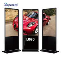 INGSCREEN - Soporte de Suelo para Carteles Digitales de Interior, Pantalla Táctil LCD, Kioscos de Publicidad, Señalización Digital para Tiendas Minoristas y Aeropuertos