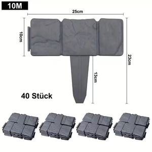<b>Plastic</b> Interlocking Garden Isolation Strip 25cm X 23cm Easily Assembled For Lawn Tree Enclosure And Greening <b>Fence</b> - Product Image 2