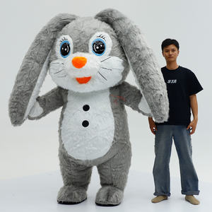 Disfraz de Conejo Inflable para Adultos, <span class=keywords><strong>Traje</strong></span> de Mascota de Dibujos Animados para Fiestas, Disfraz de Conejo de 2.2m en Oferta - Product Image 5