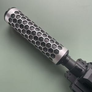 Silenciador de airesoft personalizado con efecto de humo para juegos de tiro al aire libre con pistola de cristal - Product Image 1