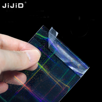 Goxijid — pochette personnalisée pour dossiers hologramme, trousse auto-adhésive à Laser argent, sacs d'emballage de cosmétiques, cadeaux en OPP