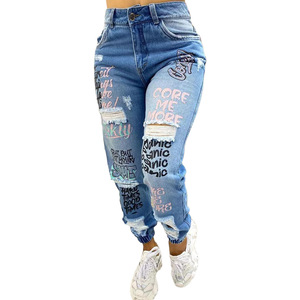 Nouveau <span class=keywords><strong>Jean</strong></span> <span class=keywords><strong>Chino</strong></span> Slim Chic pour <span class=keywords><strong>Femme</strong></span> – Pantalon Décontracté Taille Moyenne Boutonné - Product Image 2