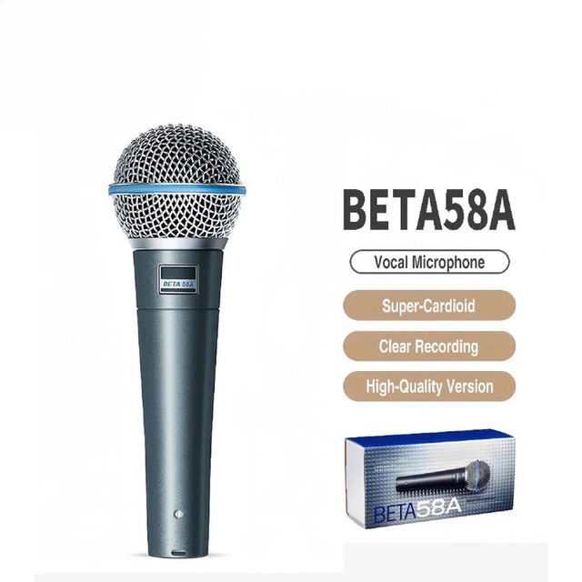 Microphone BETA58A Vocal High Quality Microphone Industry Standard Classic Look Studio Microphone