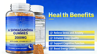 Ashwagandha OEM/ODM avec GABA pour l'équilibre et le calme du système nerveux |   Vitamine B12 et D3 pour l'énergie et le soutien immunitaire
