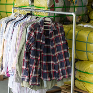 WS03 <span class=keywords><strong>Blusas</strong></span> Casuales <span class=keywords><strong>de</strong></span> Verano para Mujer, Usadas, al por Mayor, Camisas <span class=keywords><strong>de</strong></span> Manga Corta y Larga, Poliéster/Algodón, Colores Mezclados a la <span class=keywords><strong>Moda</strong></span>, Segunda Mano - Product Image 1