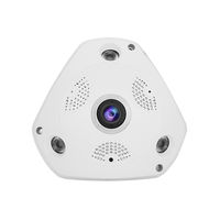 CCTV TVI 2MP 5MP 8MP AHD 180 Degree Panoramic Camera 3pcs Array IR Leds 1.7mm 1.44mm Fish Eye Lens Fisheye Camera Analog 4in1