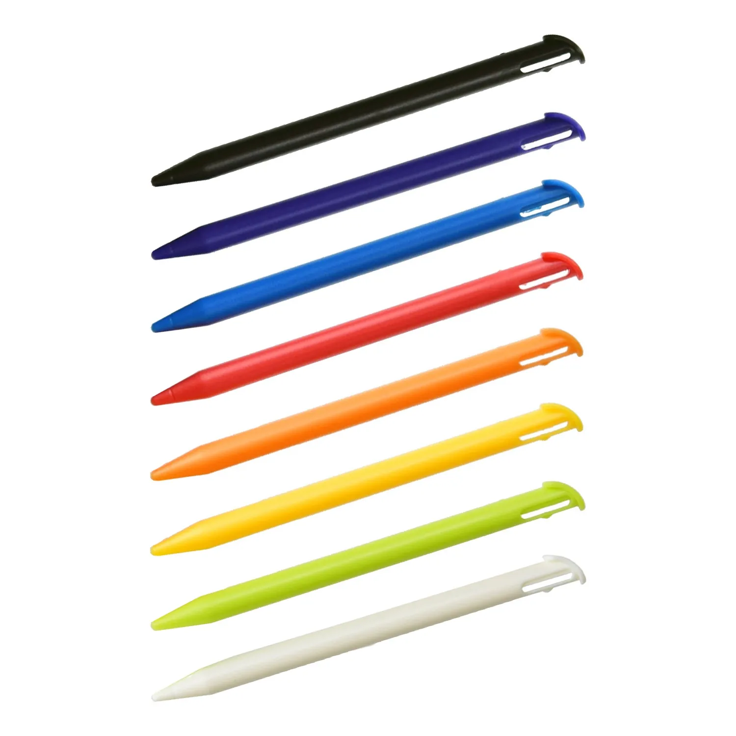ชุดปากกาสไตลัสพลาสติกหลากสี8ชิ้น,สำหรับ Nintendo New 3DS Ll/xl