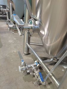 Fermentador de cerveza cónico con camisa de acero inoxidable, tanque de 50l, 100l, 200l, 250l, 300l, 400l, 500l, 600l, 800l, 1000l