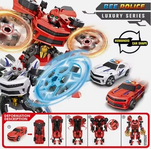 Nueva Aleación de plástico deformación figura de acción juguete <span class=keywords><strong>Robot</strong></span> modelo coche vehículo ornamento rango de edad 5 a 7 años para niños - Product Image 3