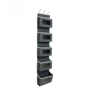 Wall Mounted Hanging Closet Organizer 31x15.5x85cm 5-Tier Non-Woven <b>Fabric</b> <b>Storage</b> Baskets <b>for</b> Behind Door or Wall Use - Product Image 2