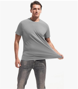 T-shirt en coton uni pour homme, 180 g/m², manches courtes, printemps-été, décontracté, impression numérique personnalisée - Product Image 4