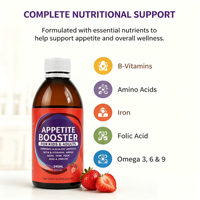 Sirop stimulant l'appétit pour enfants et adultes, liquide vitaminé aux acides aminés pour améliorer les habitudes alimentaires