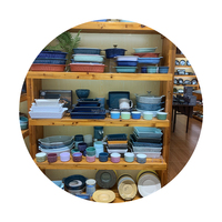 Ensemble de bol en porcelaine bols de service en céramique avec couvercle bol de cuisson pour salade de riz nouilles pâtes avec poignées service de vaisselle de vente en gros