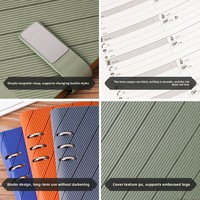 Carnet personnalisé haut de gamme sans fil avec reliure collée, boîte cadeau de 100 feuilles, cadeau promotionnel d'entreprise pour impression de logo commercial