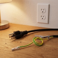 Cable de Alimentación IEC C13 con Conexión a Tierra de 3 Pines Japonés OEM, Certificado PSE VCTF 3G0.75mm2, Cable de Repuesto para Monitor de Computadora, TV, Impresora