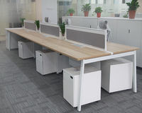 Bureau de travail moderne et élégant, extensible, écologique, avec cadre métallique durable, montage facile, séparateur d'écran, poste de travail pour le personnel