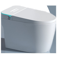 Toilette intelligente avec lavage instantané, séchage, désodorisation, antibactérienne, siphon en céramique inclus, double chasse d'eau, couvercle de siège de toilette