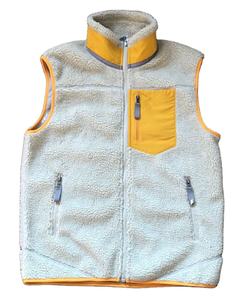 Gilet Polaire Sherpa Thermocollé OEM, Mode Rétro Décontracté et Confortable à Fermeture Éclair, sans Manches, Classique pour Homme - Product Image 1
